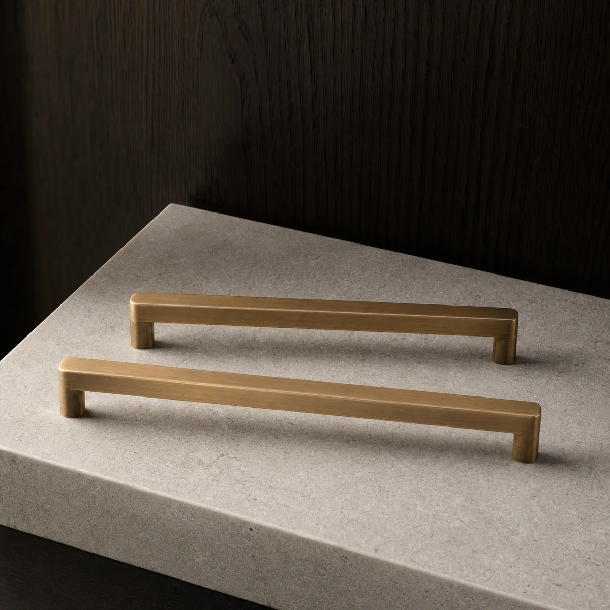 Linear Brass Pull Set