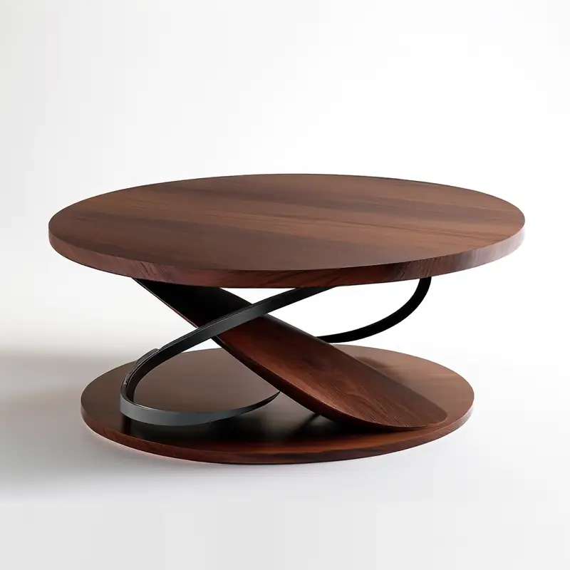 Sculptural Round Coffee Table